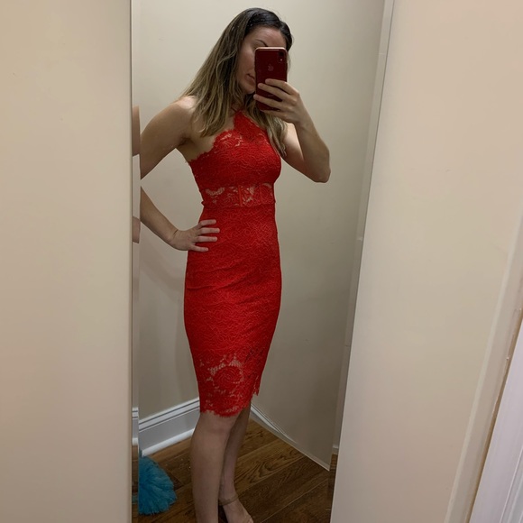 NWT red lace corset dress size 0 - Picture 6 of 7